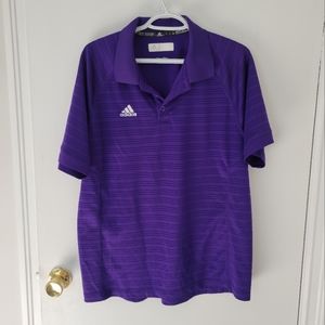 Men's Purple adidas Golf Shirt